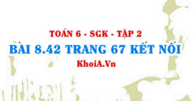 Bài 8.42 trang 67 Toán 6 Tập 2 Kết nối tri thức